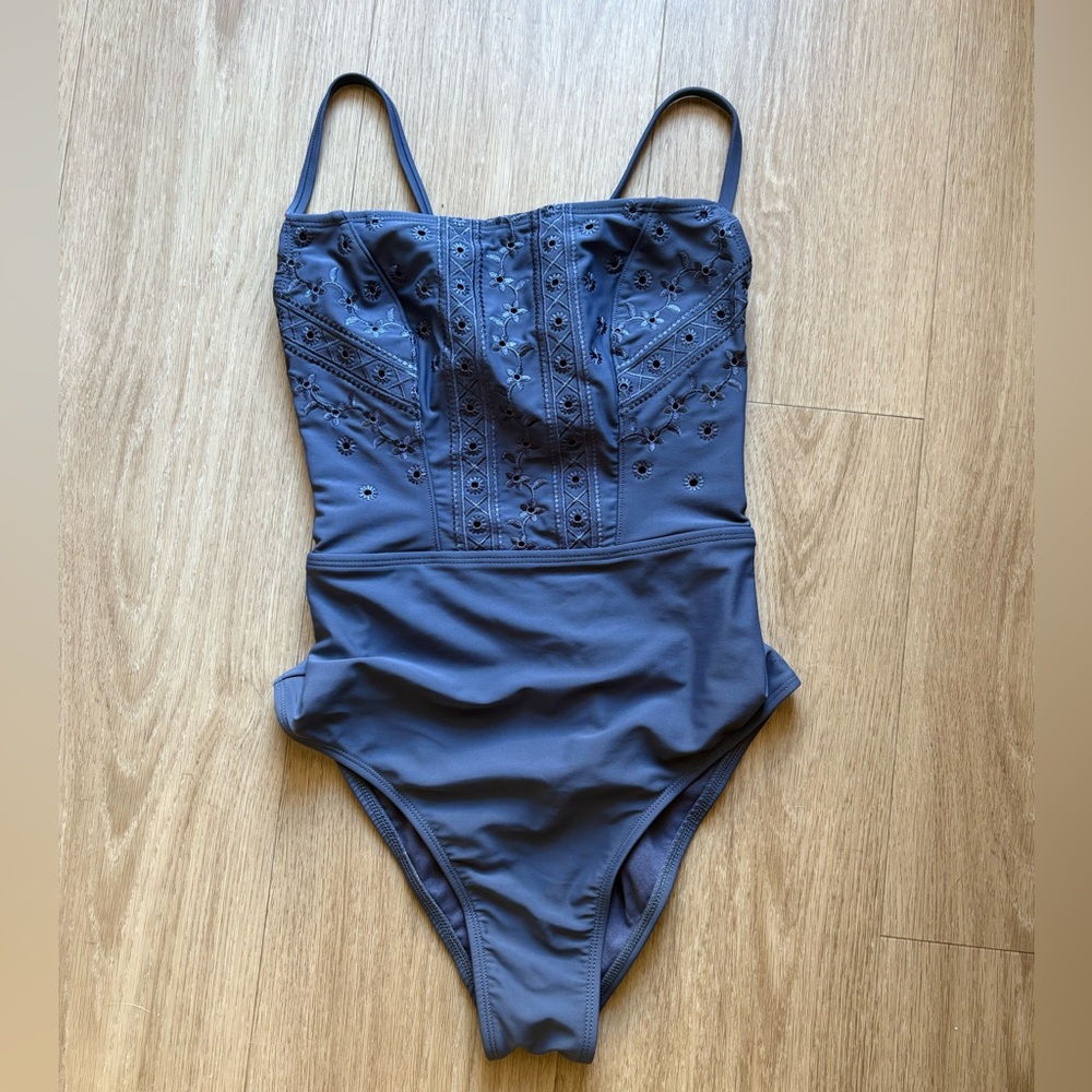 Blue One Piece Bathing Suit